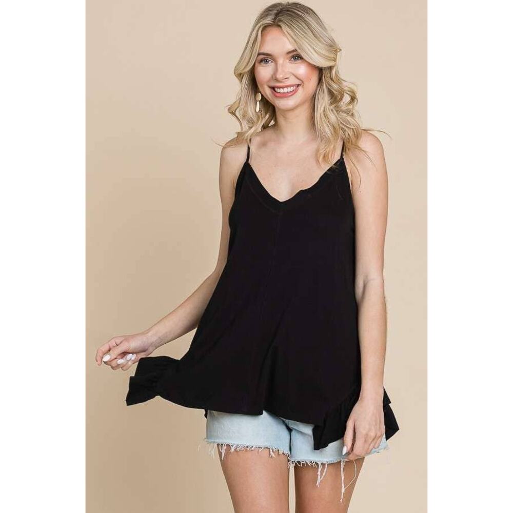2. Side Ruffle Loose Fit Cami - Picture 6 of 8